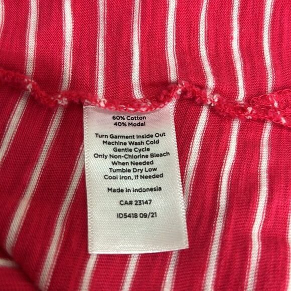 Talbots fuchsia pink and white boat neck short sleeve knit top EUC - Picture 11 of 12